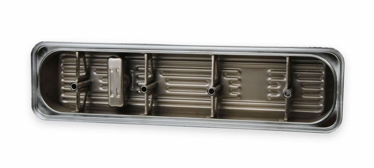 Mr. Gasket Chrome Valve Covers - Finned - 9415